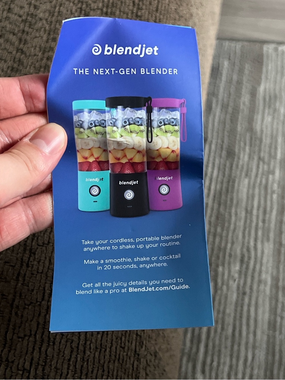 BlendJet 2 Portable Blender White USB-C Rechargeable 16oz w/ Box - Picture 7 of 8